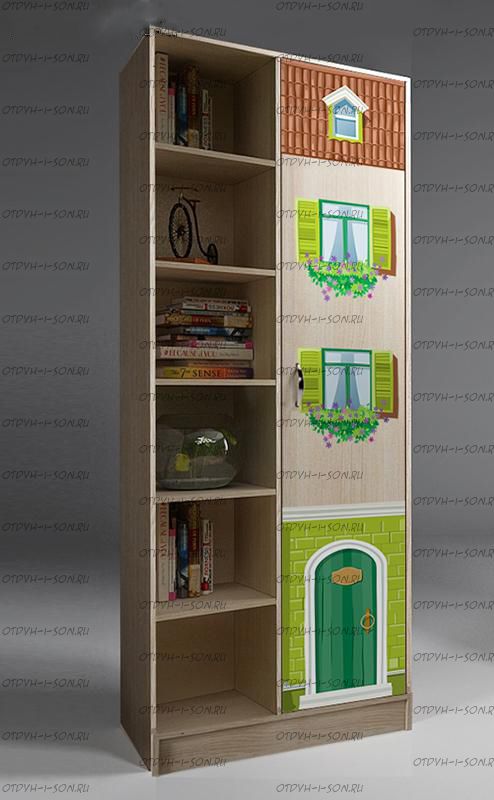 Шкаф-стеллаж ВГ-13/4 Волшебный Город (82х52х200)