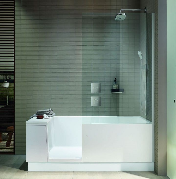 Комбинированная ванна Duravit Shower + Bath с дверью 170x75 700403000000000 ФОТО