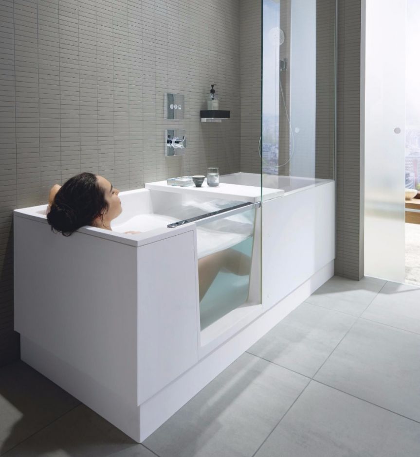 Комбинированная ванна с дверью Duravit  Shower + Bath 170x75 700404000000000 ФОТО