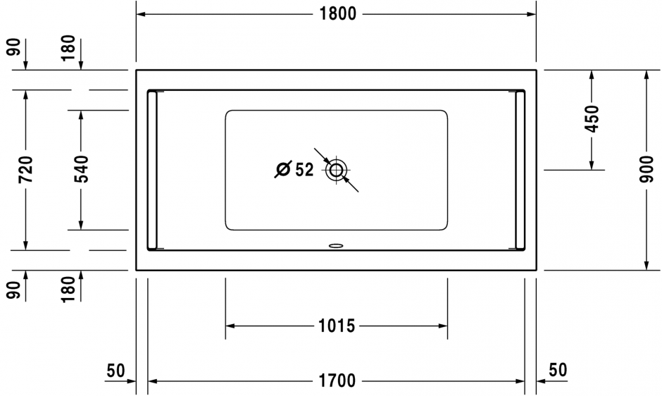 Ванна Duravit Starck 180x90 700339 ФОТО