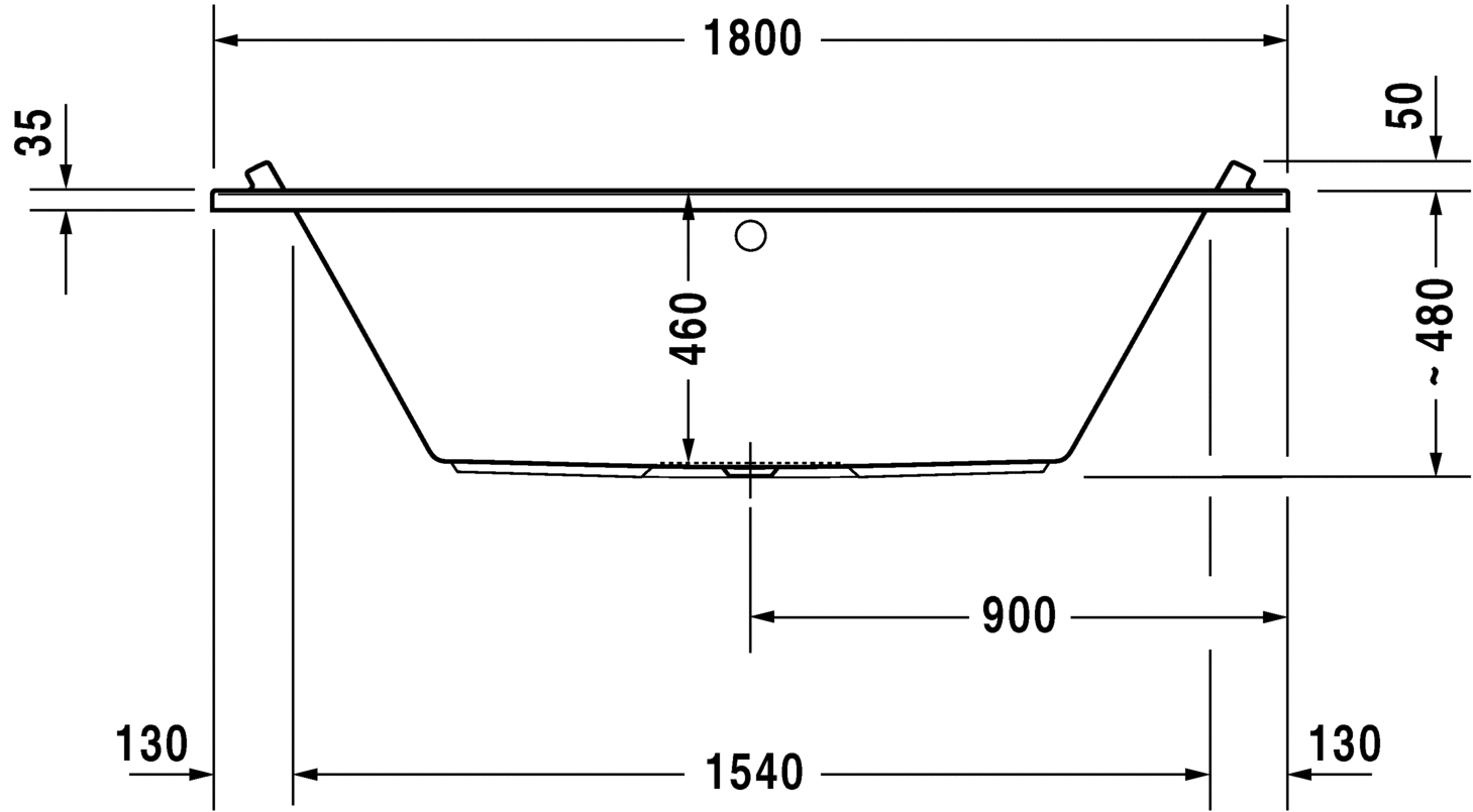 Ванна Duravit Starck 180x90 700339 схема 2