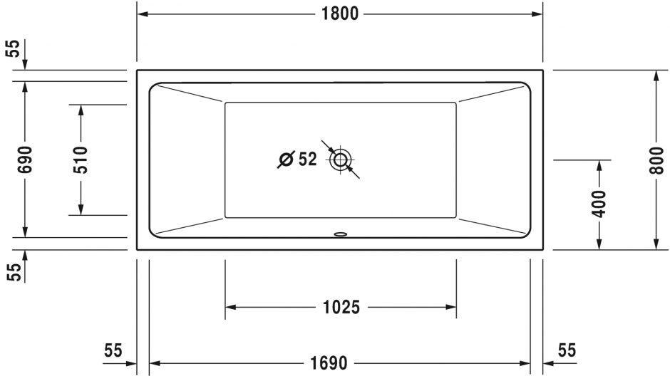 Ванна Duravit Vero Air 180x80 700413 ФОТО