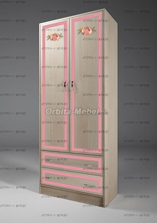 Шкаф 2-дверный Азалия АФК-13/3 (75х52х200)