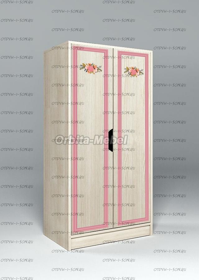 Шкаф 2-дверный низкий Азалия АФК-23/4 (60х52х131)