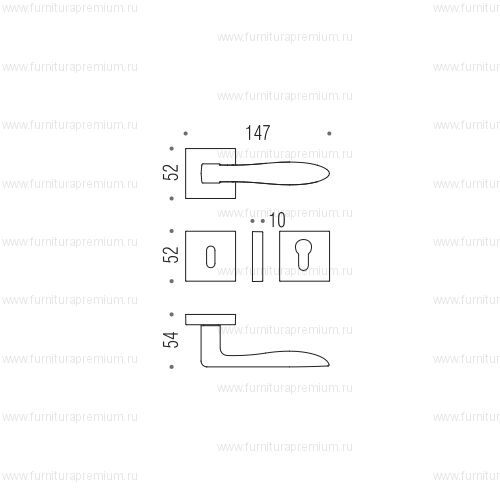 Ручка Colombo Gilda MM21RSB