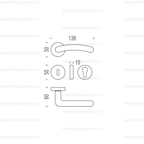 Ручка Colombo Sirio CD11RSB