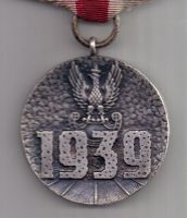 медаль 1939 г. За участие в оборонительной войне. Польша