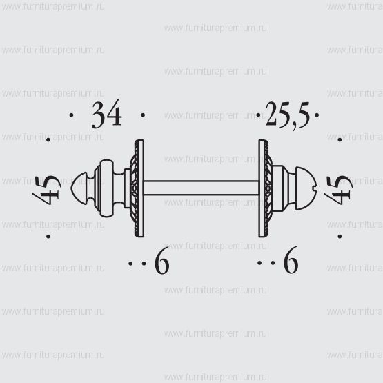 Фиксатор сантехнический Colombo Impero KIM19 BZG 6B