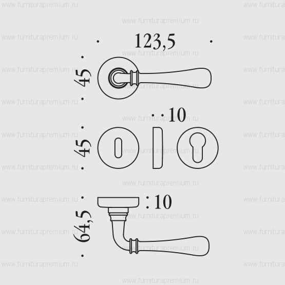 Ручка Colombo Lidia KOT31RSB