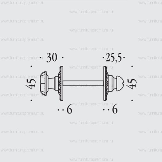 Фиксатор сантехнический Colombo Roma KSE19 BZG 6B