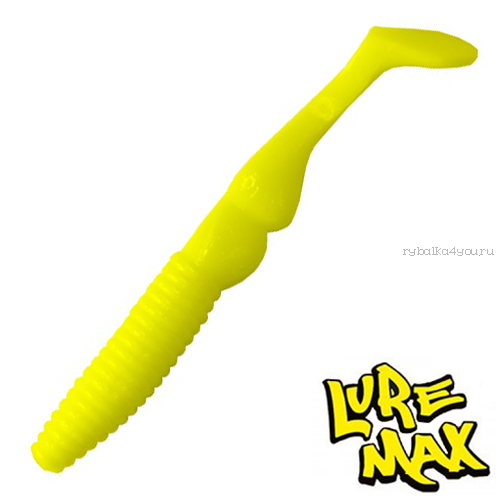 Мягкие приманки LureMax Butcher 3'' 75 мм/ упаковка 7 шт/ цвет: LSB3-001 Chartreuse