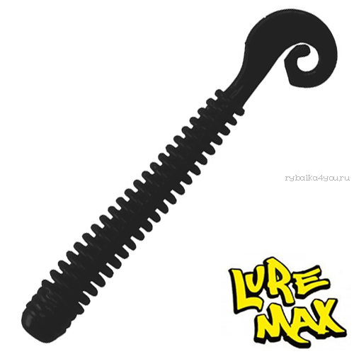 Мягкие приманки Cheeky Worm 3.5''  84мм / упаковка 10 шт / цвет: LSCW35-006 Black