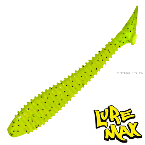 Мягкие приманки LureMax Sensor 4'' 100 мм / упаковка 10 шт / цвет: LSSR4-002 Lime Pepper