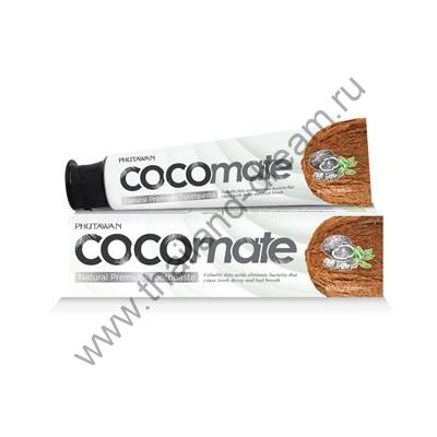 ОРГАНИЧЕСКАЯ ЗУБНАЯ ПАСТА С КОКОСОВЫМ МАСЛОМ COCOMATE PHUTAWAN 110ГР