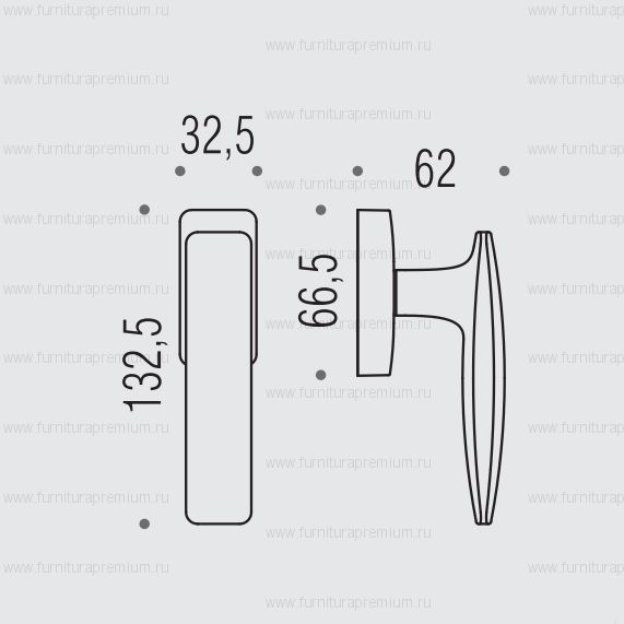 Оконная ручка Colombo Bold PT12 DK/SM