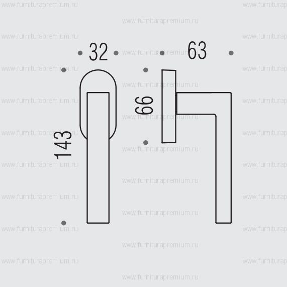 Оконная ручка Colombo Elle BD12 DK/SM