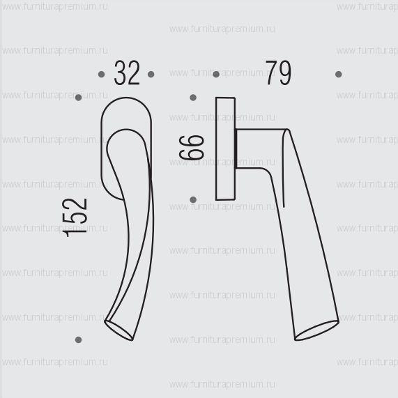 Оконная ручка Colombo Flessa CB52 DK/SM