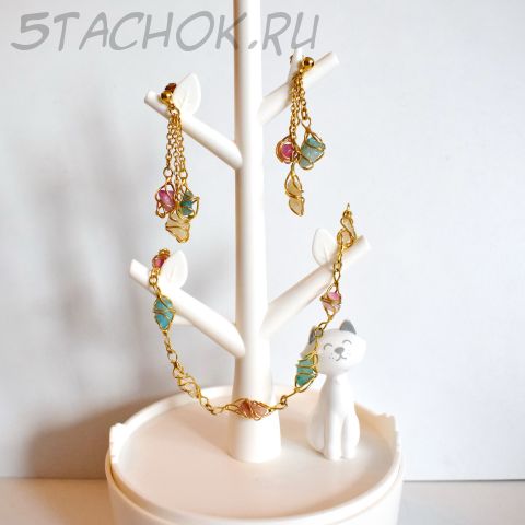 Браслет и серьги "Хитросплетения" (Avon США)