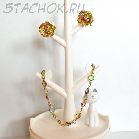 Клипсы и браслет "Нежность" (Avon США)