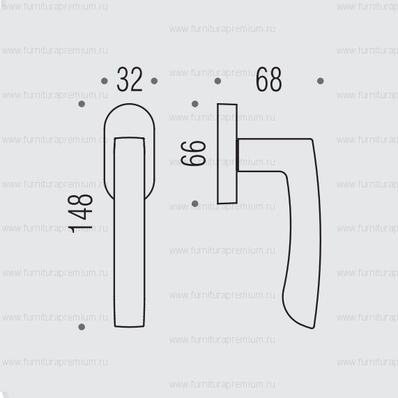 Оконная ручка Colombo Viola AR22 DK/SM
