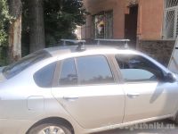 Багажник на крышу Renault Symbol, Атлант, крыловидные аэродуги