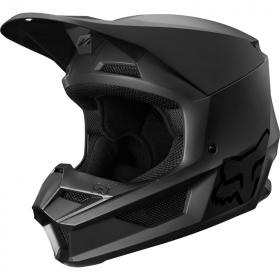 Fox V1 Youth Matte Black шлем подростковый, черный матовый