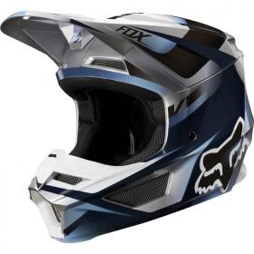 Fox V1 Youth Motif Blue/Grey ECE шлем подростковый, сине-серый