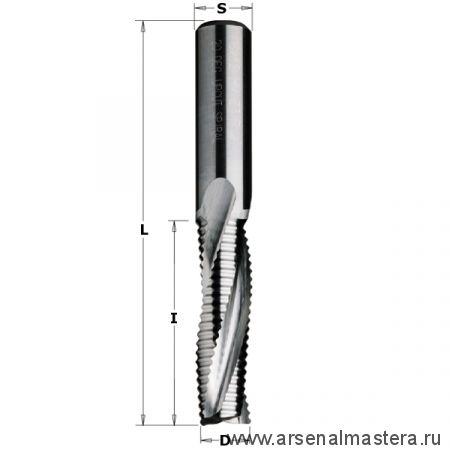 Фреза спиральная монолитная 12 x 52 x 100 Z3R S12 RH CMT 195.122.11