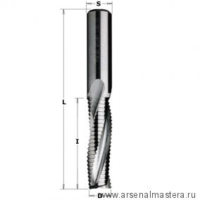 Фреза спиральная монолитная 12 x 52 x 100 Z3R S12 RH CMT 195.122.11