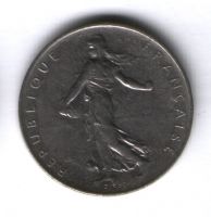 1 франк 1969 г. Франция