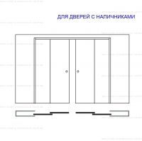 Пенал Eclisse Double Telescopic под штукатурку