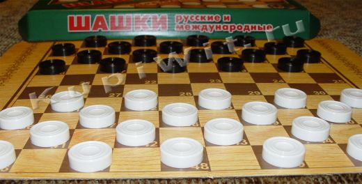 Для игры в стоклеточные шашки