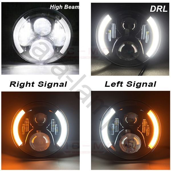 Cветодиодные фары с ДХО Нива Уаз тюнинг