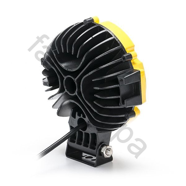 Круглая светодиодная фара дальнего света (желтая)