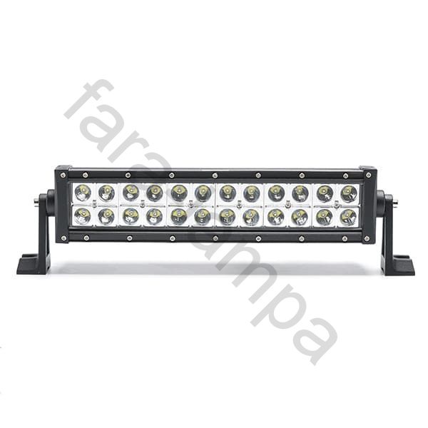 Светодиодная балка двухрядная дальний свет 72 ватт