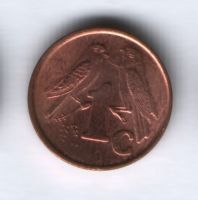 1 цент 2001 года ЮАР