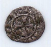 1 денье 1381-1398 гг. Крестоносцы .Кипр