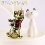 Брошь "Цирковой терьерчик" (США)