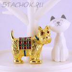 Брошь "Шотландский терьер" (США)