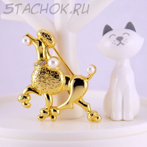 Брошь "Цирковой пудель" (Danecraft США)