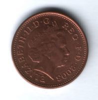 1 пенни 2003 года Великобритания