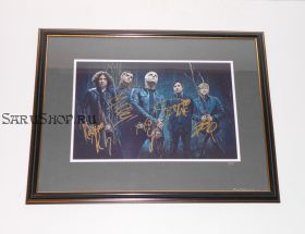 Автографы: My Chemical Romance. Джерард Уэй, Рэй Торо, Майки Уэй, Фрэнк Айеро, Боб Брайар