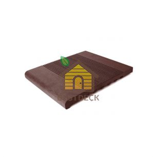 Ступени из ДПК  ЭКОДЭК 320*22 мм. Цвет: Каштан.