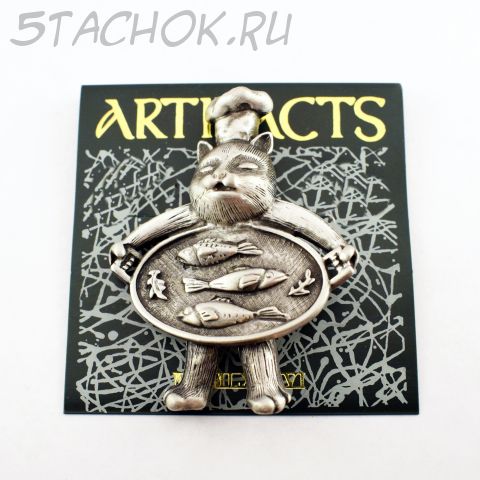 Брошь "Кот-повар" (JJ США)