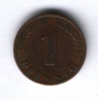 1 пфенниг 1950 г. Германия ФРГ