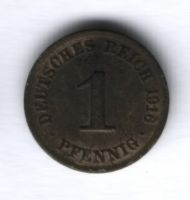 1 пфенниг 1916 года Германия