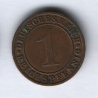 1 пфенниг 1936 года Германия, А
