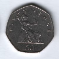 50 пенсов 1998 года Великобритания