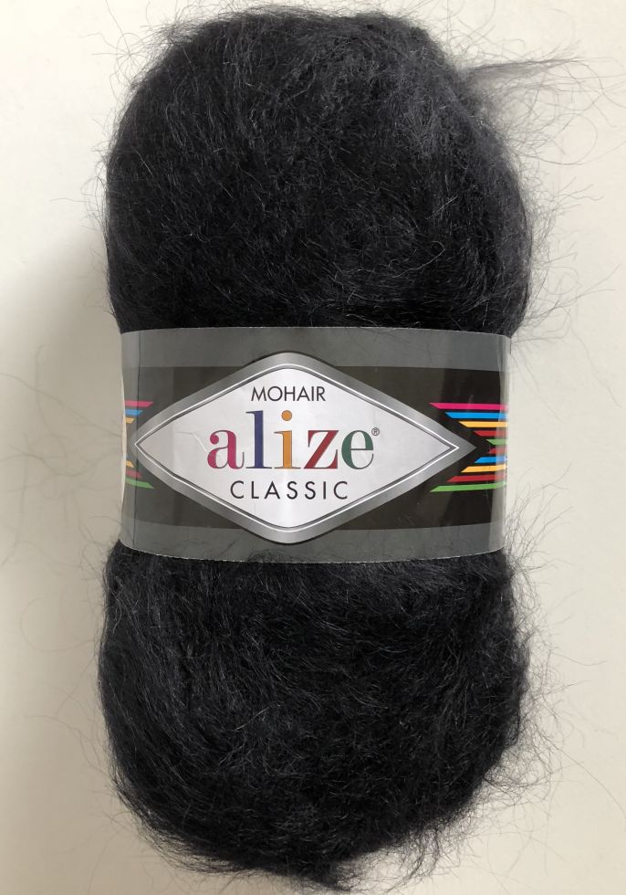 Mohair classik (Alize) 60-чёрный