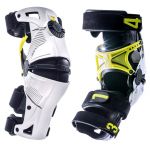 Mobius X8 White/Acid Yellow наколенники-суставы, бело-желтые